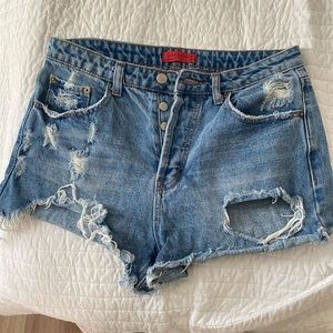 Denim shorts